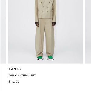 Bottega exaggerated pants from the runway